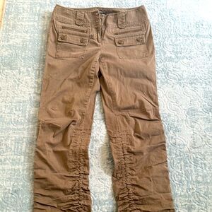 INC International Concepts Tan Button-Detail Pants